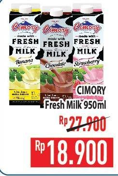 Promo Harga Cimory Fresh Milk 950 ml - Hypermart