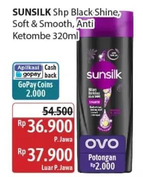 Promo Harga Sunsilk Shampoo Kecuali Black Shine, Kecuali Soft Smooth, Kecuali Anti Ketombe Activ-Infusion 320 ml - Alfamidi