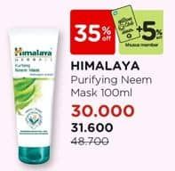 Himalaya Purifying Neem Mask 100 ml Diskon 35%, Harga Promo Rp31.600, Harga Normal Rp48.700, Member Rp30.000, Watsons Club +Diskon 5% Khusus Member, Khusus Member