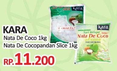 Promo Harga KARA Nata De Coco Cocopandan Slice, Original 1000 gr - Yogya