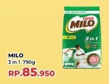 Promo Harga Milo ActivGo 3in1 800 gr - Yogya