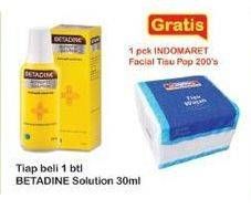 Promo Harga Betadine Antiseptic Solution 30 ml - Indomaret