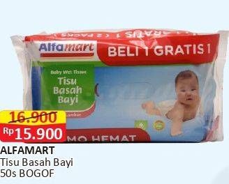 Promo Harga ALFAMART Tisu Basah Bayi 50 pcs - Alfamart