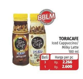 Promo Harga Torabika Toracafe Iced Drink Capuccino, Milky Latte 180 ml - Lotte Grosir