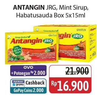 Promo Harga Antangin Obat Masuk Angin JRG, Habbatussauda per 5 sachet 15 ml - Alfamidi