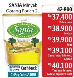 Promo Harga Sania Minyak Goreng 2000 ml - Alfamidi