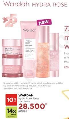 Promo Harga WARDAH Hydra Rose  - Watsons