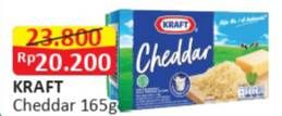 Promo Harga KRAFT Cheese Cheddar 165 gr - Alfamart
