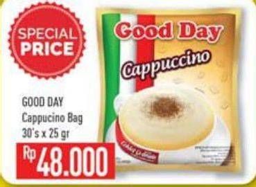 Promo Harga Good Day Cappuccino per 30 sachet 25 gr - Hypermart