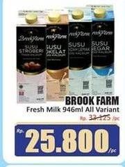 Promo Harga Brookfarm Fresh Milk All Variants 946 ml - Hari Hari