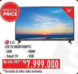 Promo Harga LG 50UN7300 PTC | UHD TV 50"  - Hypermart