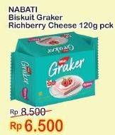 Promo Harga NABATI Graker Graham Crackers Richberry Cheese 120 gr - Indomaret