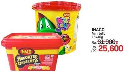Promo Harga Inaco Mini Jelly per 15 cup 15 gr - LotteMart