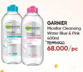 Promo Harga GARNIER Micellar Water Blue, Pink 400 ml - Guardian
