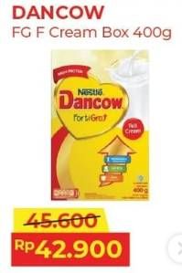 Promo Harga Dancow FortiGro Susu Bubuk Full Cream 400 gr - Alfamart