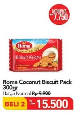Promo Harga ROMA Biskuit Kelapa 300 gr - Carrefour