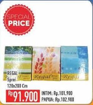 Promo Harga REGAL Sprei 120 X 200  - Hypermart