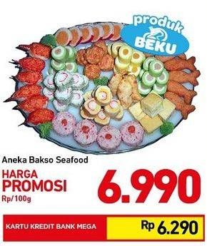 Promo Harga Aneka Bakso Seafood per 100 gr - Carrefour