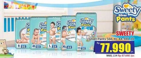 Promo Harga SWEETY Silver Pants S66, XL44, XXL36  - Hari Hari