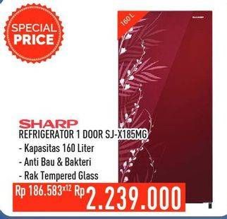 Promo Harga SHARP SJ-X185MG | Kulkas 1 Pintu  - Hypermart