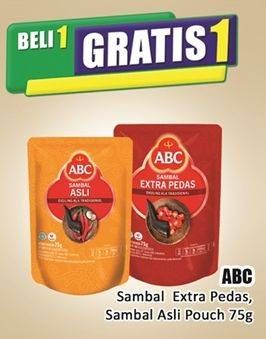 Promo Harga ABC Sambal Asli, Extra Pedas 75 gr - Hari Hari