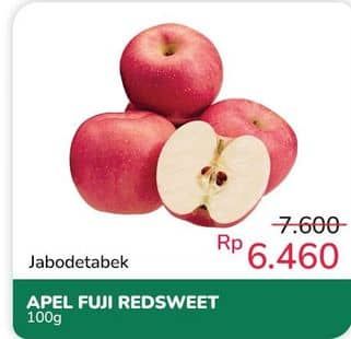 Promo Harga Apel Fuji Red Sweet per 100 gr - Indomaret