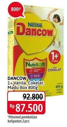 Promo Harga DANCOW Nutritods 1+ Vanila, Cokelat, Madu 800 gr - Alfamidi