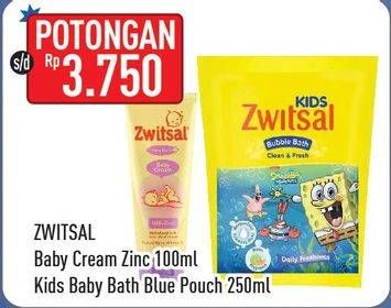 Promo Harga ZWITSAL Extra Care Baby Cream/Kids Bubble Bath  - Hypermart