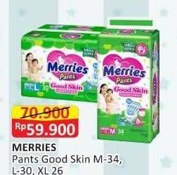 Promo Harga Merries Pants Good Skin XL26, M34, L30 26 pcs - Alfamart