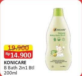 Promo Harga Konicare Natural Baby Bath 2 in 1 200 ml - Alfamart