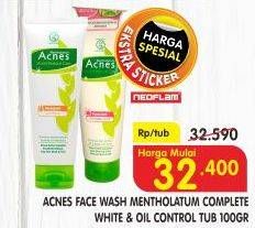 Promo Harga ACNES Face Wash Complete White/Face Wash Oil Control 100gr  - Superindo