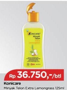 Promo Harga KONICARE Minyak Telon Extra Lemongrass 125 ml - TIP TOP