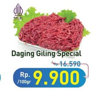 Promo Harga Daging Giling Sapi Spesial per 100 gr - Hypermart