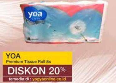 Promo Harga YOA Tissue Premium 8 roll - Yogya