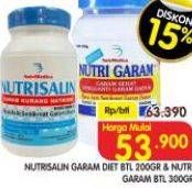 Promo Harga NUTRSALIN Garam Diet Btl 200g & NUTRISALIN Garam Btl 300g  - Superindo