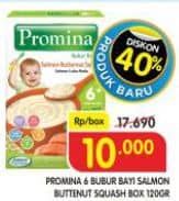 Promina Bubur Bayi 6+ 120 gr Diskon 43%, Harga Promo Rp10.000, Harga Normal Rp17.690