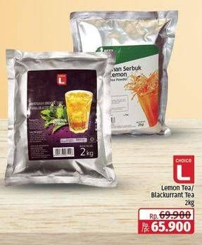 Promo Harga Choice L Minuman Teh Lemon Tea, Blackcurrant 2000 gr - Lotte Grosir