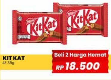 Promo Harga Kit Kat Chocolate 4 Fingers 35 gr - Yogya