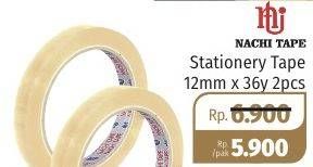 Promo Harga NACHI Stationery Tape 12mmx36y per 2 pcs - Lotte Grosir