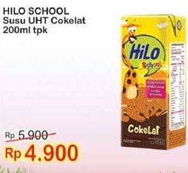 Promo Harga HILO Susu UHT School Chocolate 200 ml - Indomaret