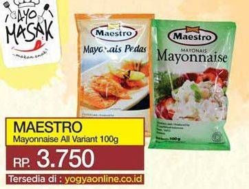 Promo Harga MAESTRO Mayonnaise All Variants 100 gr - Yogya