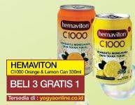 Promo Harga HEMAVITON C1000 Orange, Lemon 330 ml - Yogya