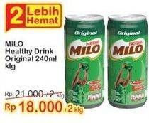 Promo Harga MILO Susu UHT Original 240 ml - Indomaret