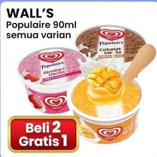 Promo Harga Walls Populaire All Variants 90 ml - Indomaret