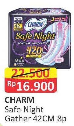 Promo Harga Charm Safe Night Gathers 42cm 8 pcs - Alfamart