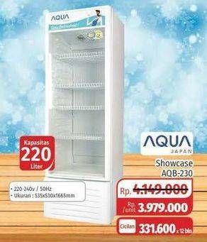 Promo Harga AQUA Snowcase AQB-230  - Lotte Grosir
