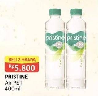 Promo Harga PRISTINE 8 Air Mineral per 2 botol 400 ml - Alfamart