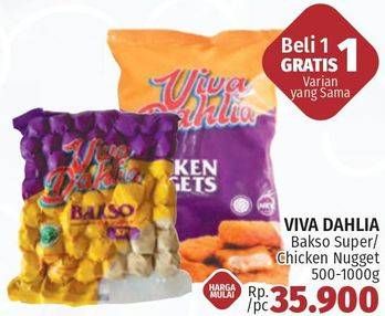 Promo Harga Viva Dahlia Bakso / Chicken Nugget  - LotteMart