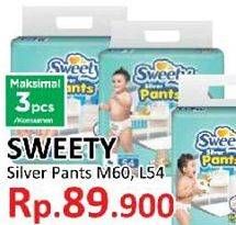 Promo Harga Sweety Silver Pants M60, L54  - Yogya