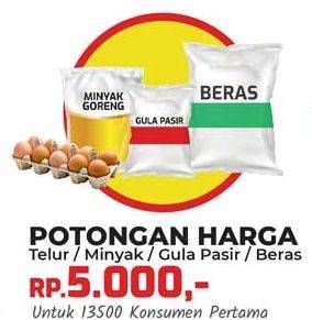 Promo Harga Telur / Minyak / Gula Pasir / Beras  - Yogya